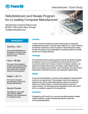 Download Manufacturer Case Study